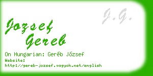 jozsef gereb business card